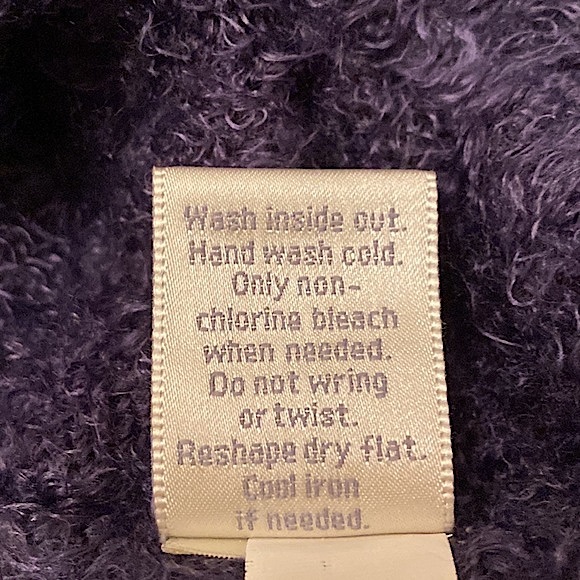 LC Lauren Conrad Blue Silver LOVE Super Soft Fuzzy Long Sleeve Casual Sweater L - Picture 10 of 10